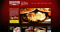 Desktop Screenshot of legendssteakhouse.com